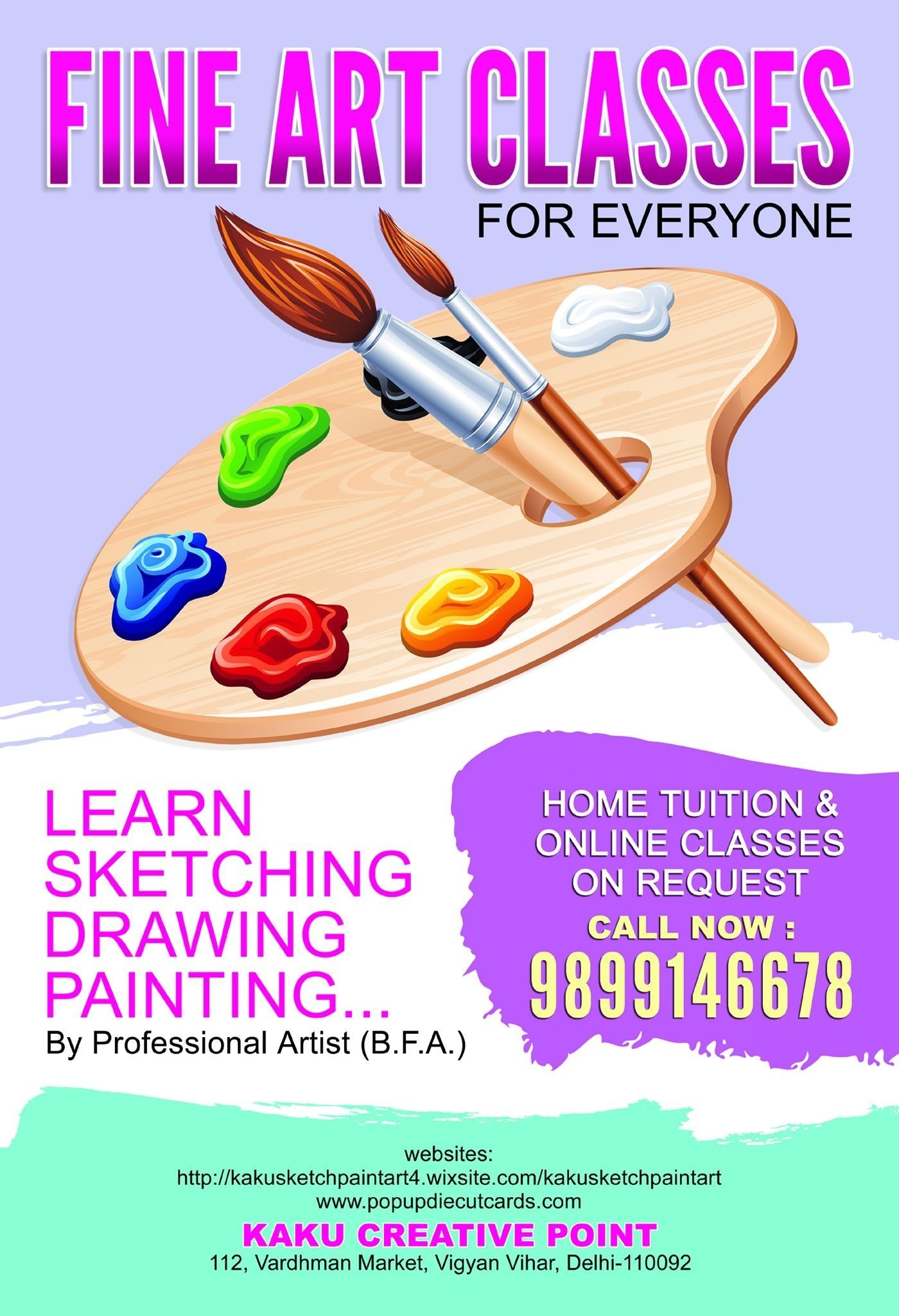 HOME TUTOR FOR SKETCHING DRAWING PAINTING  LEARN FINE ART BASICS 9